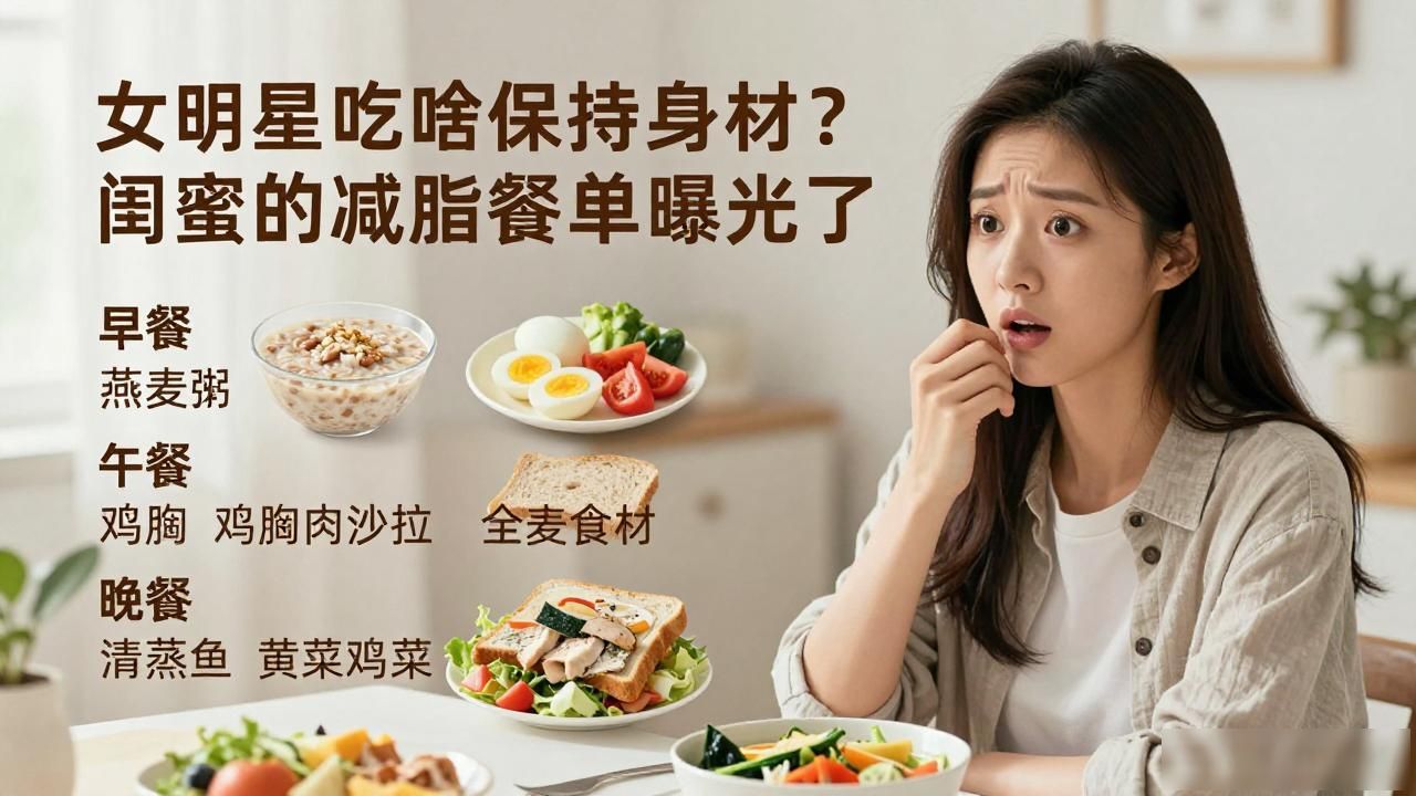 女明星吃啥保持身材？闺蜜的减脂餐单曝光了